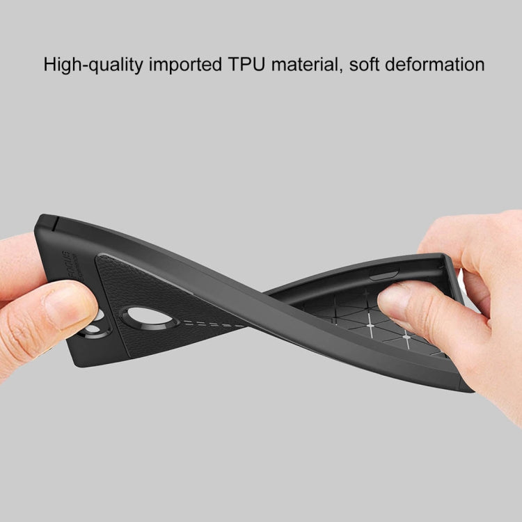 For Sony Xperia XA2 Litchi Texture Soft TPU Protective Back Cover Case