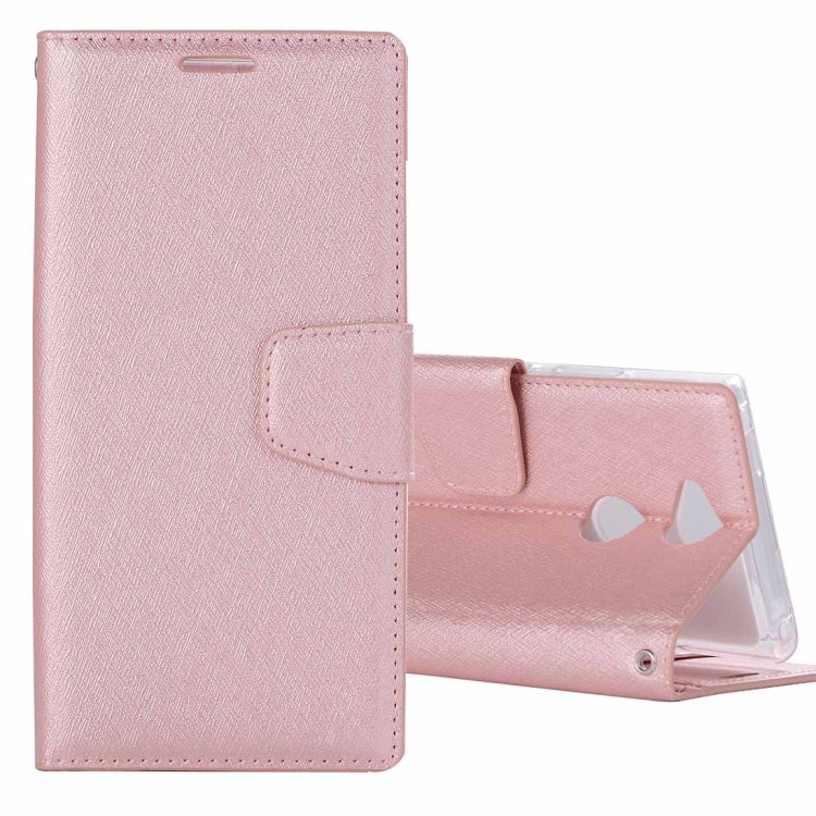 For Sony Xperia XA2 Ultra Silk Texture Horizontal Flip Leather Case with Holder & Card slots & Wallet & Photo Frame