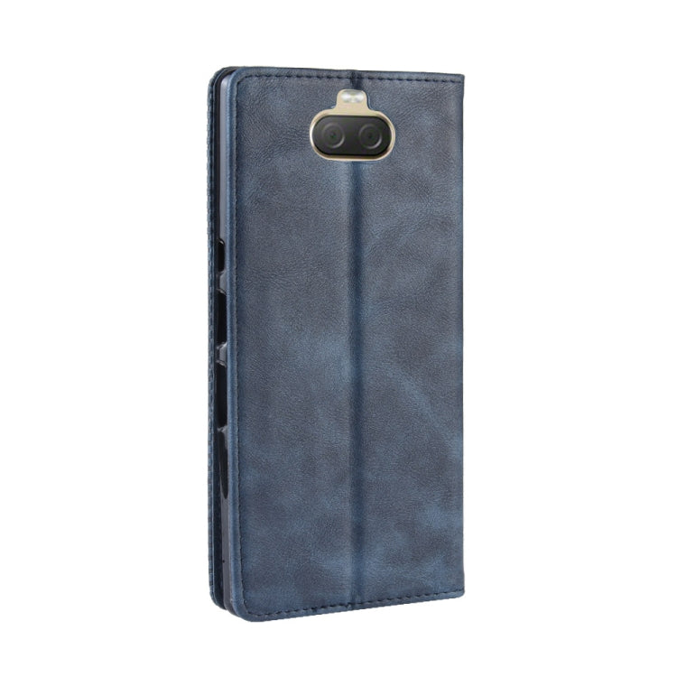 Magnetic Buckle Retro Texture Horizontal Flip Leather Case for Sony Xperia 10 Plus, with Holder & Card Slots & Wallet