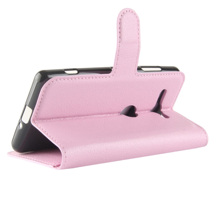 For Sony Xperia XZ2 Compact PU + TPU Litchi Texture Horizontal Flip Leather Case with Wallet & Holder & Card Slots