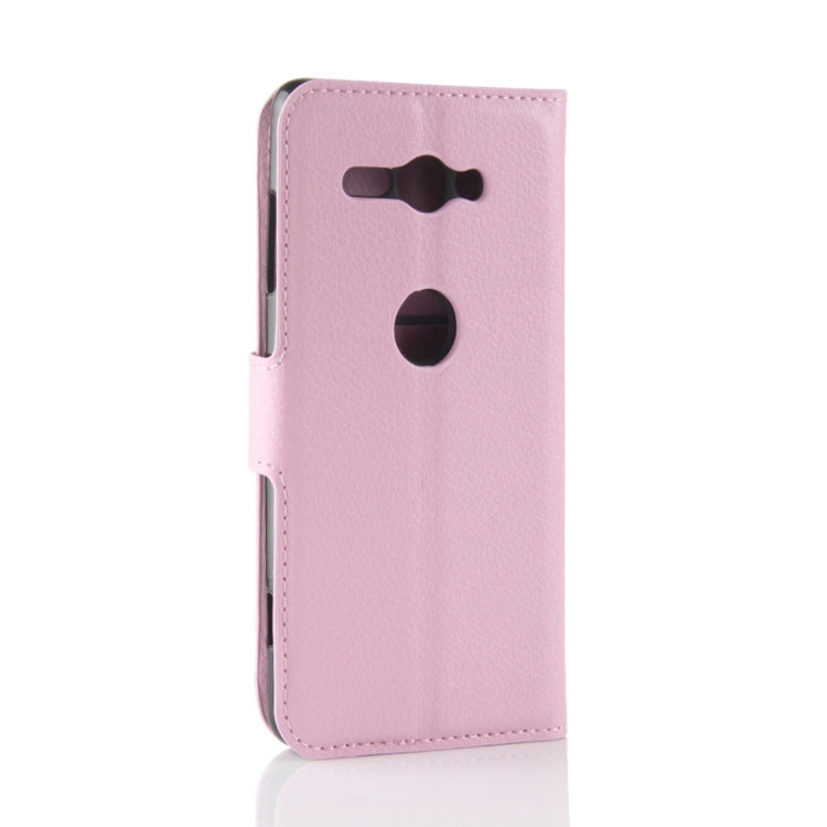 For Sony Xperia XZ2 Compact PU + TPU Litchi Texture Horizontal Flip Leather Case with Wallet & Holder & Card Slots