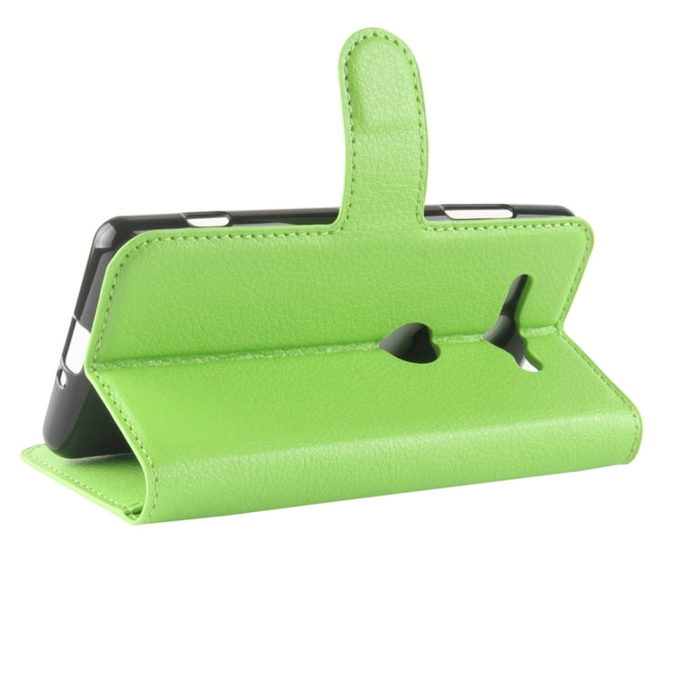 For Sony Xperia XZ2 Compact PU + TPU Litchi Texture Horizontal Flip Leather Case with Wallet & Holder & Card Slots