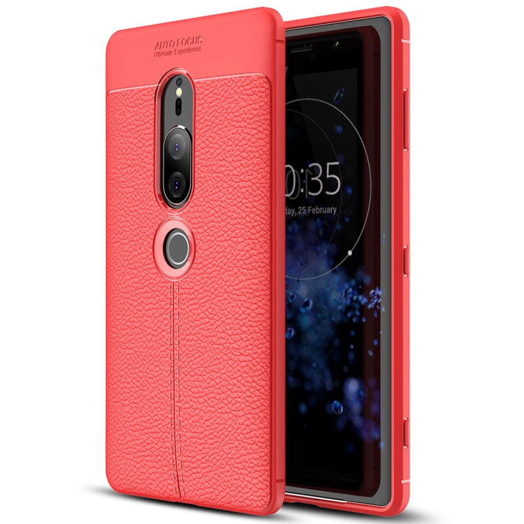 Litchi Texture TPU Case for Sony Xperia XZ2 Premium