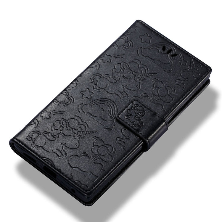 For Sony Xperia L1 Pressed Horse Cloud Print Horizontal Flip Leather Case with Holder & Card Slots & Wallet & Lanyard