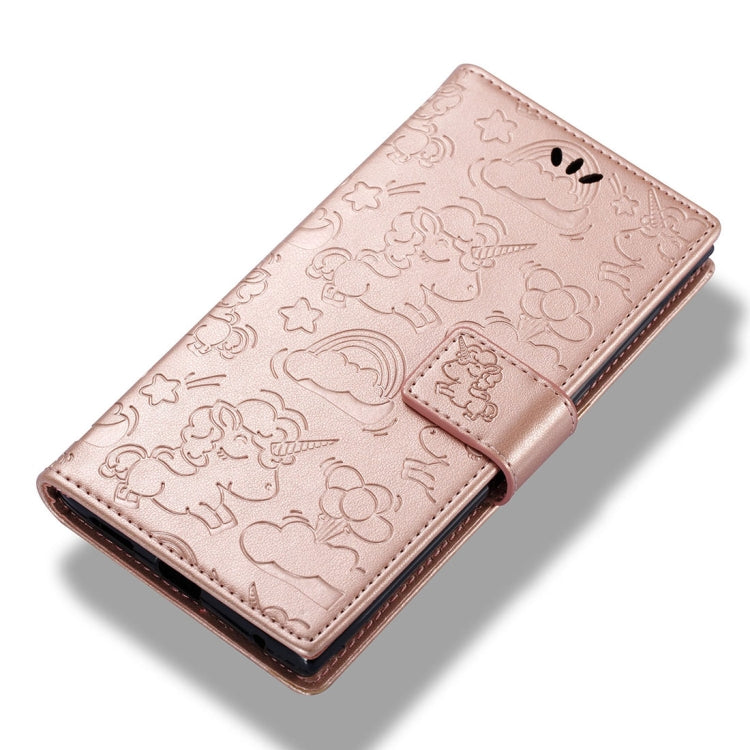 For Sony Xperia L1 Pressed Horse Cloud Print Horizontal Flip Leather Case with Holder & Card Slots & Wallet & Lanyard
