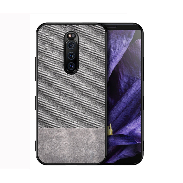 Shockproof Splicing PU + Cloth Protective Case for Sony Xperia 1