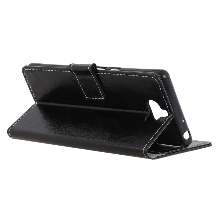 Retro Crazy Horse Texture Horizontal Flip Leather Case for Sony Xperia 10, with Card Slots & Holder & Photo Frame