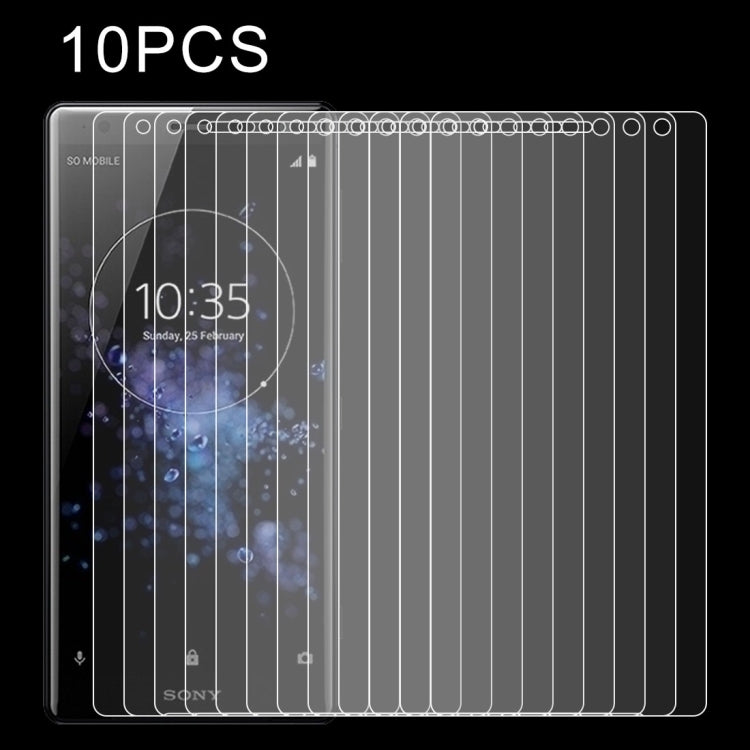 10 PCS 0.26mm 9H 2.5D Tempered Glass Film for Sony Xperia XZ2 Premium