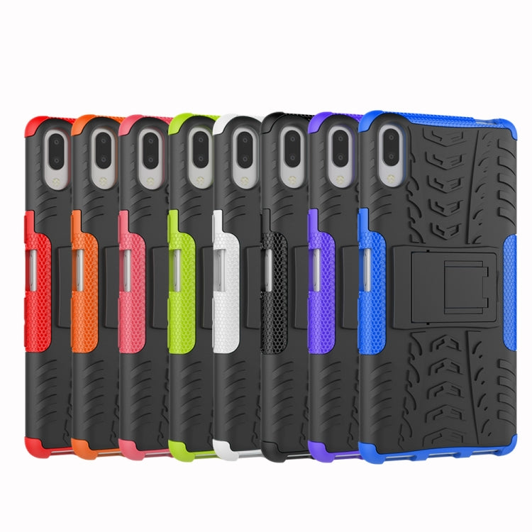 Tire Texture TPU+PC Shockproof Case for Sony Xperia L3, with Holder