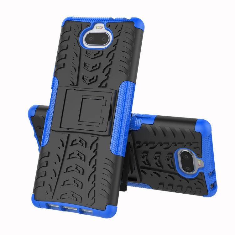 Tire Texture TPU+PC Shockproof Case for Sony Xperia XA3, with Holder