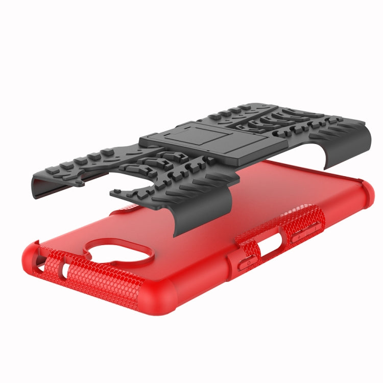 Tire Texture TPU+PC Shockproof Case for Sony Xperia XA3, with Holder