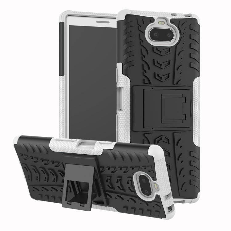 Tire Texture TPU+PC Shockproof Case for Sony Xperia XA3, with Holder