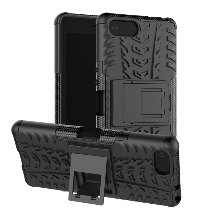 Tire Texture TPU+PC Shockproof Case for Sony Xperia XZ4 Compact, with Holder