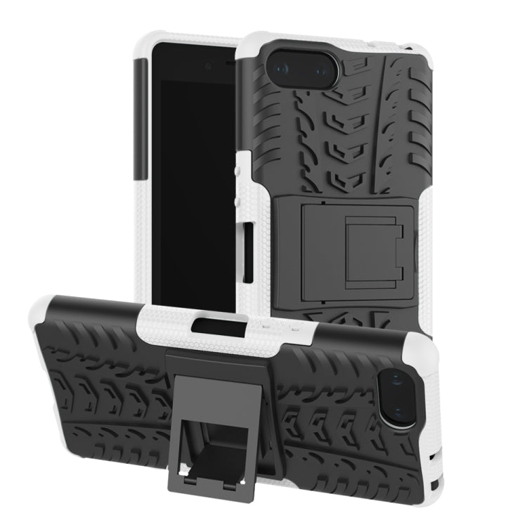 Tire Texture TPU+PC Shockproof Case for Sony Xperia XZ4 Compact, with Holder