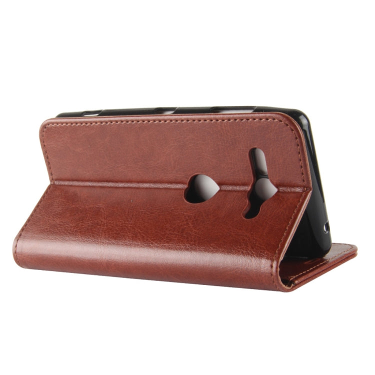 For Sony Xperia XZ2 Compact PU + TPU Crazy Horse Texture Horizontal Flip Leather Case with Wallet & Holder & Card Slots