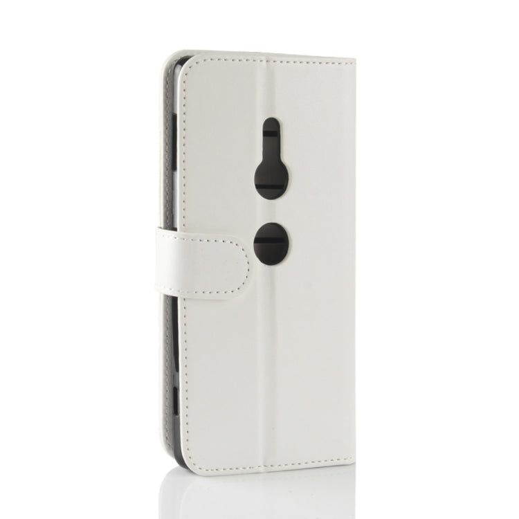 For Sony Xperia XZ2 PU + TPU Crazy Horse Texture Horizontal Flip Leather Case with Wallet & Holder & Card Slots