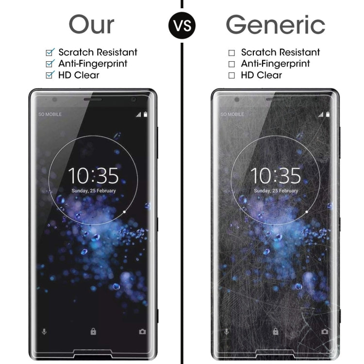 For Sony Xperia XZ2 0.3mm 9H Surface Hardness 3D Explosion-proof Tempered Glass Screen Film