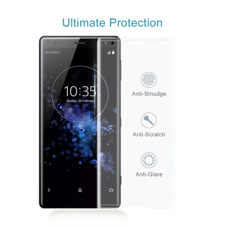 For Sony Xperia XZ2 0.3mm 9H Surface Hardness 3D Explosion-proof Tempered Glass Screen Film