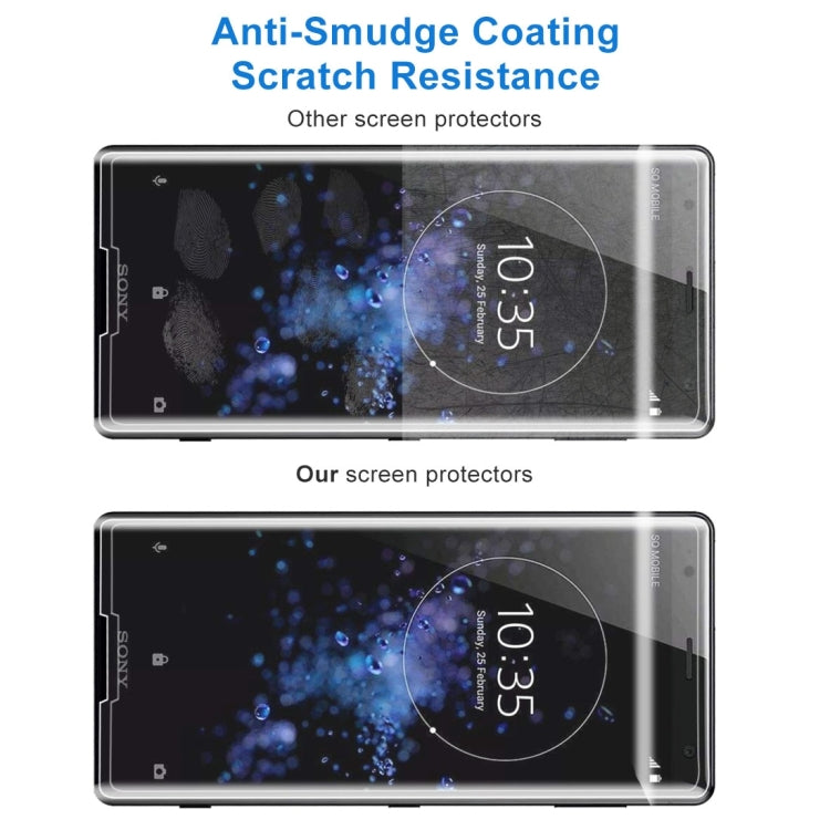 10 PCS for Sony Xperia XZ2 0.3mm 9H Surface Hardness 3D Explosion-proof Tempered Glass Screen Film