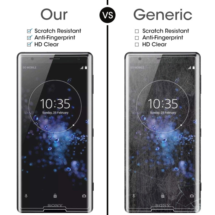 100 PCS for Sony Xperia XZ2 0.3mm 9H Surface Hardness 3D Explosion-proof Tempered Glass Screen Film