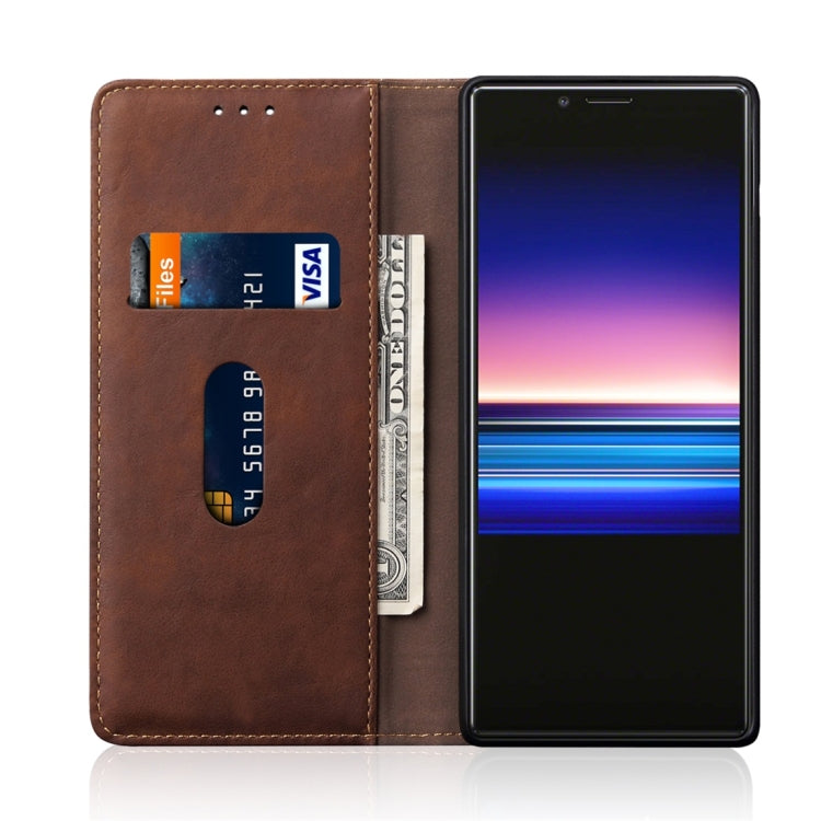 Casual Style Retro Crazy Horse Texture Horizontal Flip Leather Case for Sony Xperia 1, with Card Slots & Holder & Wallet