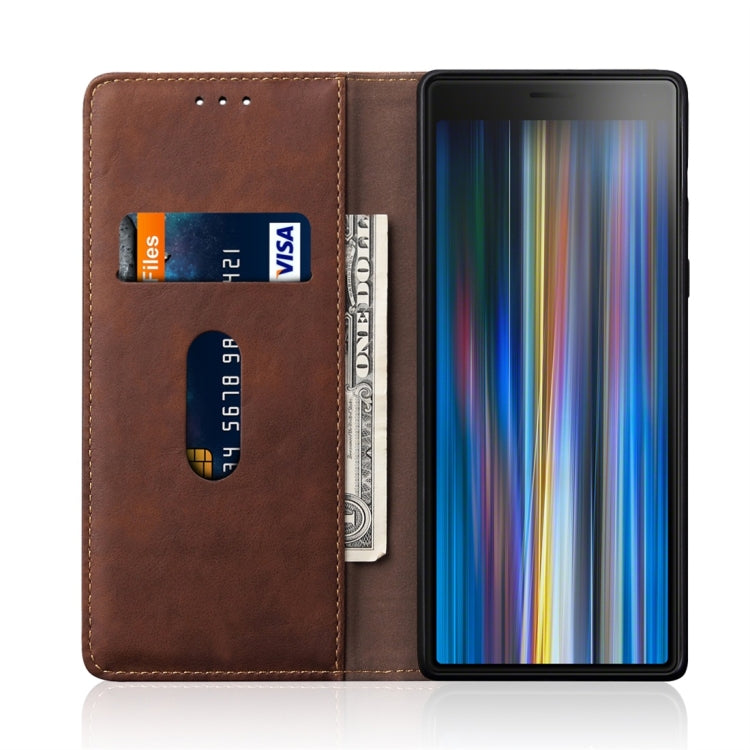 Casual Style Retro Crazy Horse Texture Horizontal Flip Leather Case for Sony Xperia 10, with Card Slots & Holder & Wallet