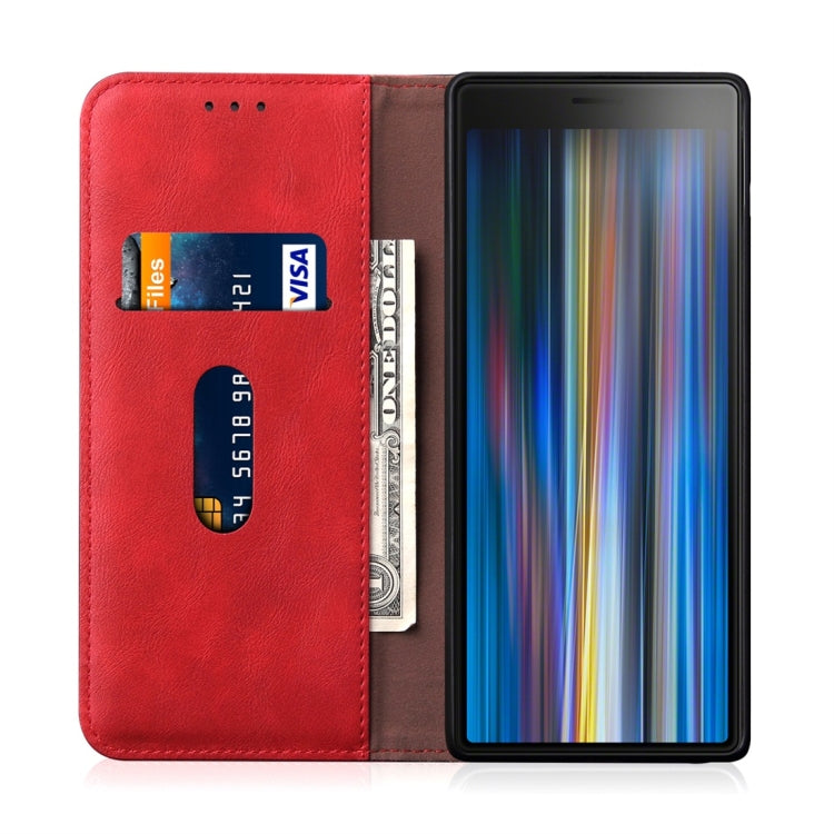 Casual Style Retro Crazy Horse Texture Horizontal Flip Leather Case for Sony Xperia 10 Plus, with Card Slots & Holder & Wallet