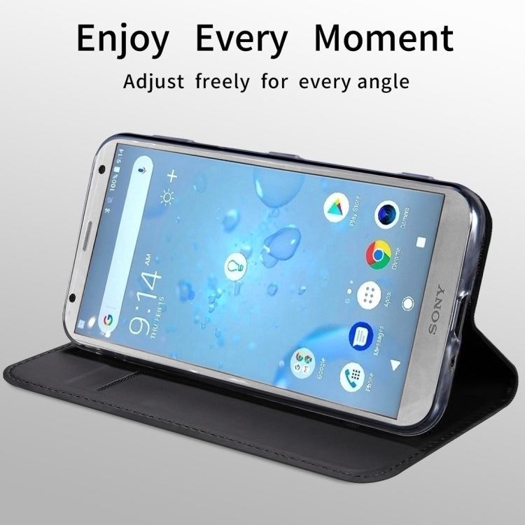 DZGOGO ISKIN Series Slight Frosted PU+ TPU Case for Sony Xperia XZ2 Compact