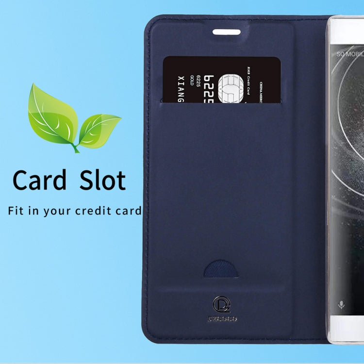 DZGOGO ISKIN Series Slight Frosted PU+ TPU Case for Sony Xperia XA2