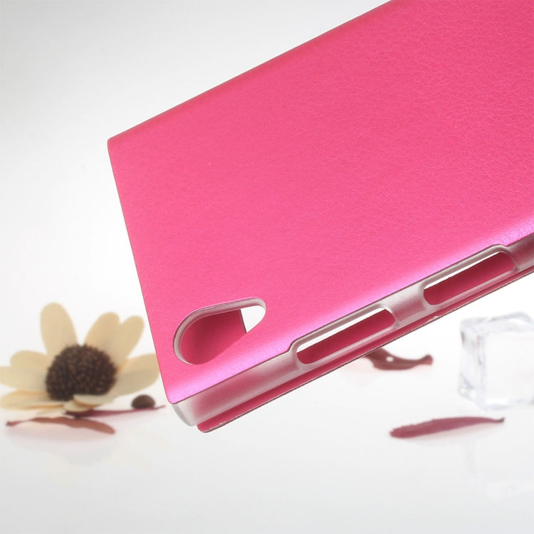For Sony Xperia XA1 Plus Litchi Texture Horizontal Flip Leather Case with Call Display ID