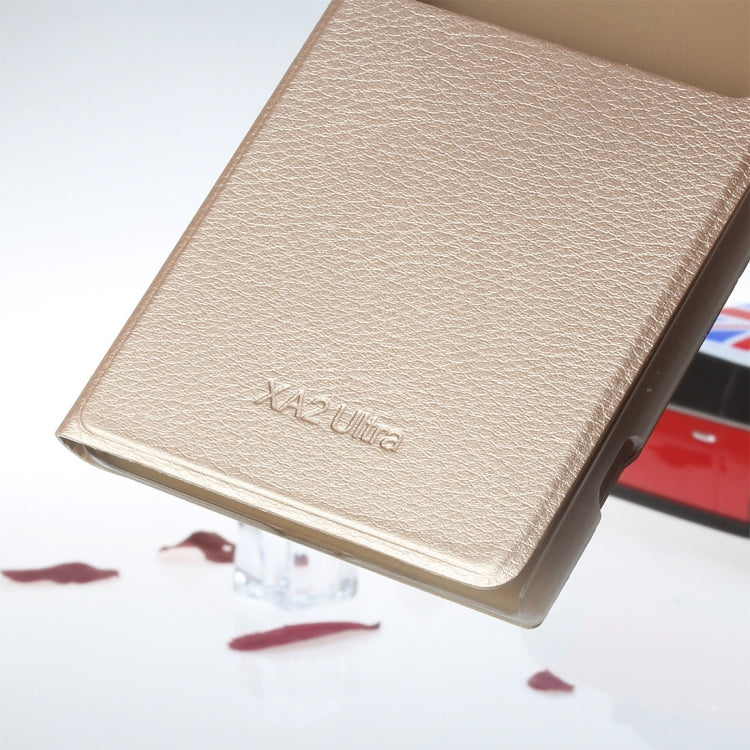 For Sony Xperia XA2 Ultra Litchi Texture Horizontal Flip Leather Case with Call Display ID