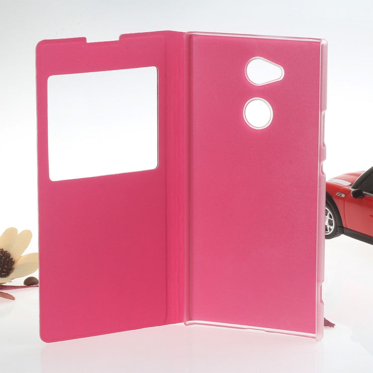 For Sony Xperia XA2 Ultra Litchi Texture Horizontal Flip Leather Case with Call Display ID