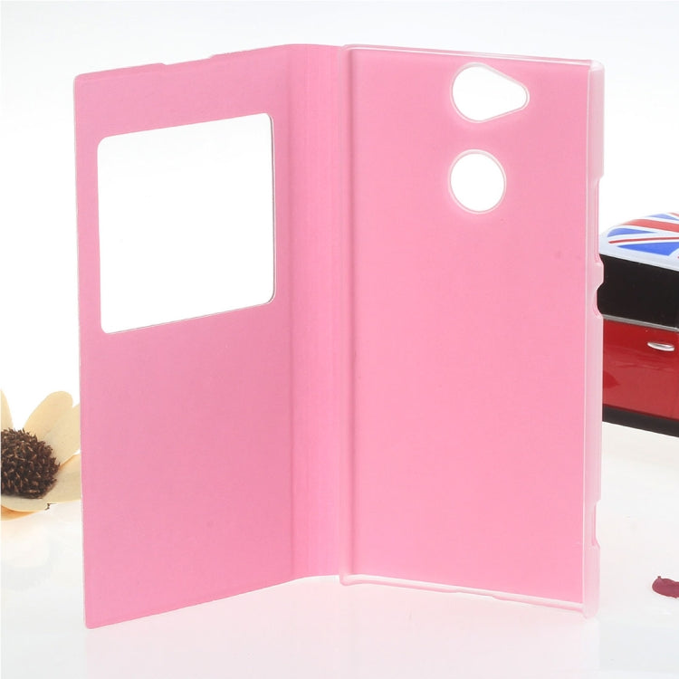 For Sony Xperia XA2 Litchi Texture Horizontal Flip Leather Case with Call Display ID