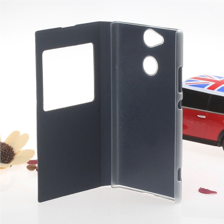 For Sony Xperia XA2 Litchi Texture Horizontal Flip Leather Case with Call Display ID