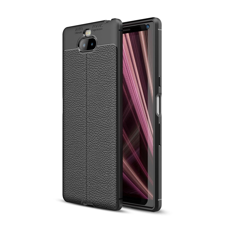 Litchi Texture TPU Shockproof Case for Sony Xperia 10 Plus