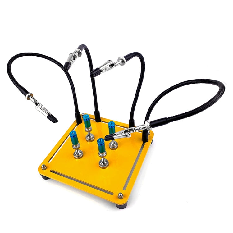 Universal Metal Base Soldering Station PCB Fixture (4 Metal Arms + 4 Magnetic Column)