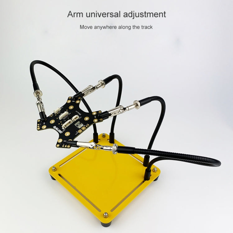 Universal Metal Base Soldering Station PCB Fixture (4 Metal Arms + 4 Magnetic Column)