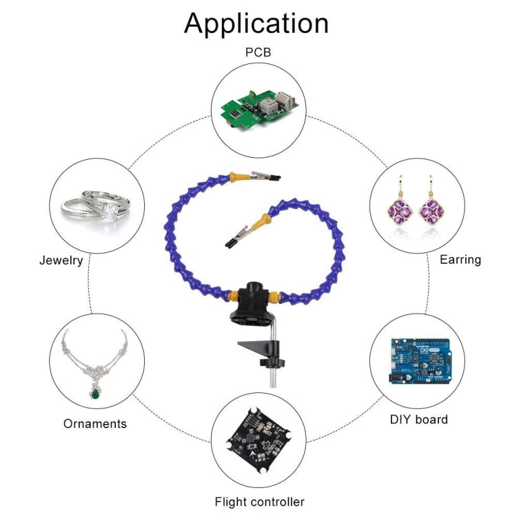 Universal Strange Plastics Base Soldering Station PCB Fixture with 2 Arms