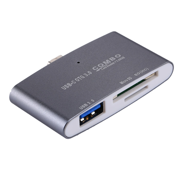 3 in 1 USB-C / Type-C to USB 3.0 + Micro SD + SD OTG COMBO Adapter Card Reader for Tablet, Smartphone, PC