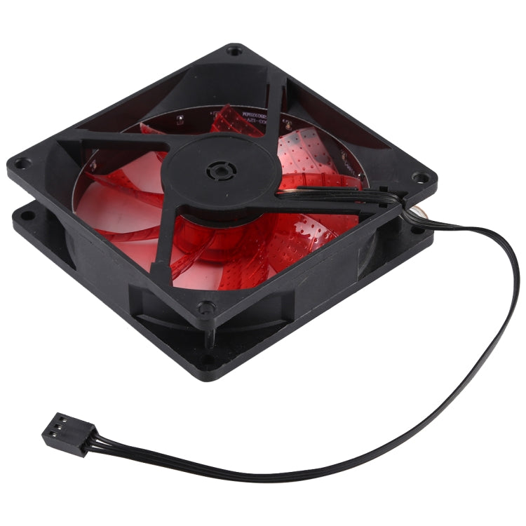 9 inch 3-pin Computer Cooling Fan with Light ,Random Color Delivery.(Red)