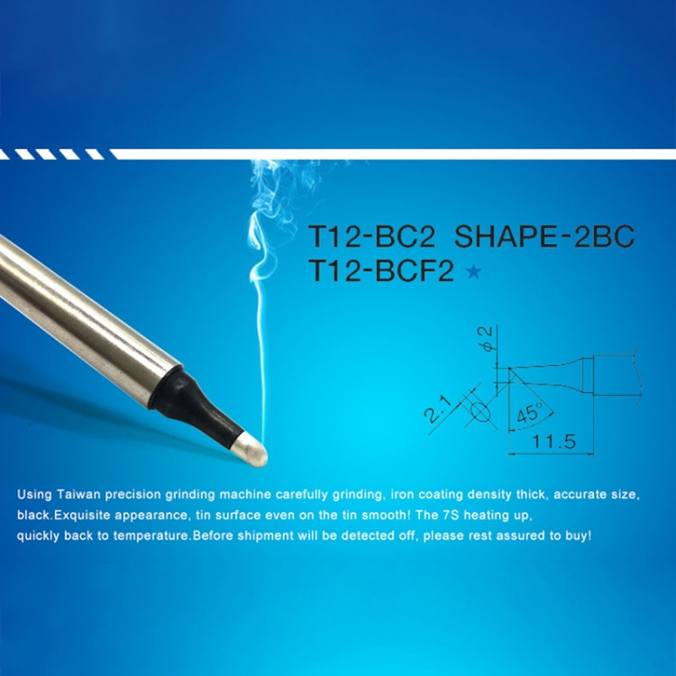 QUICKO T12-BC2 Black Welding Lead-free Soldering Iron Tip