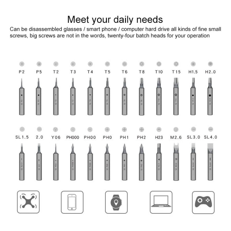 A-012 Rechargeable Lithium Battery Rechargeable Electric Drill Cordless Screwdriver Set with 8 Gear Torsion (Grey)