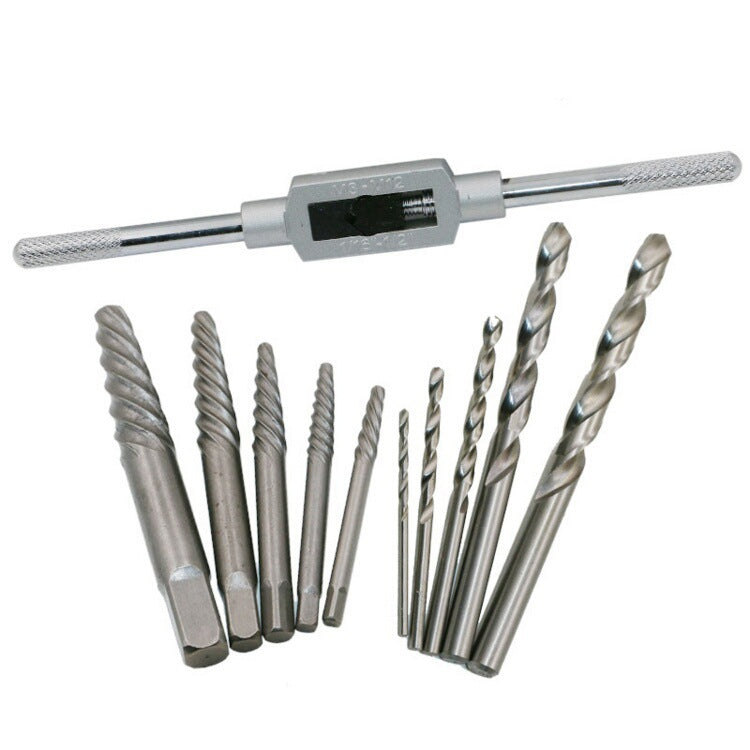11 PCS High Hardness Machine Repair Broken Head Screw Extractor, Size: 2-10mm
