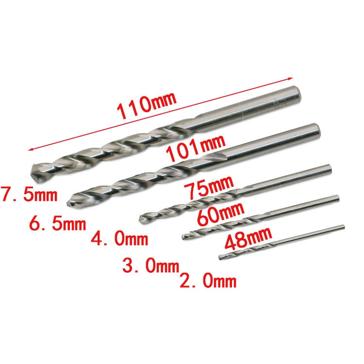 11 PCS High Hardness Machine Repair Broken Head Screw Extractor, Size: 2-10mm