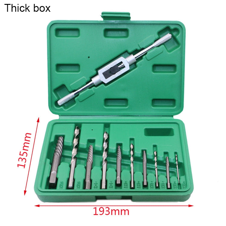 11 PCS High Hardness Machine Repair Broken Head Screw Extractor, Size: 2-10mm