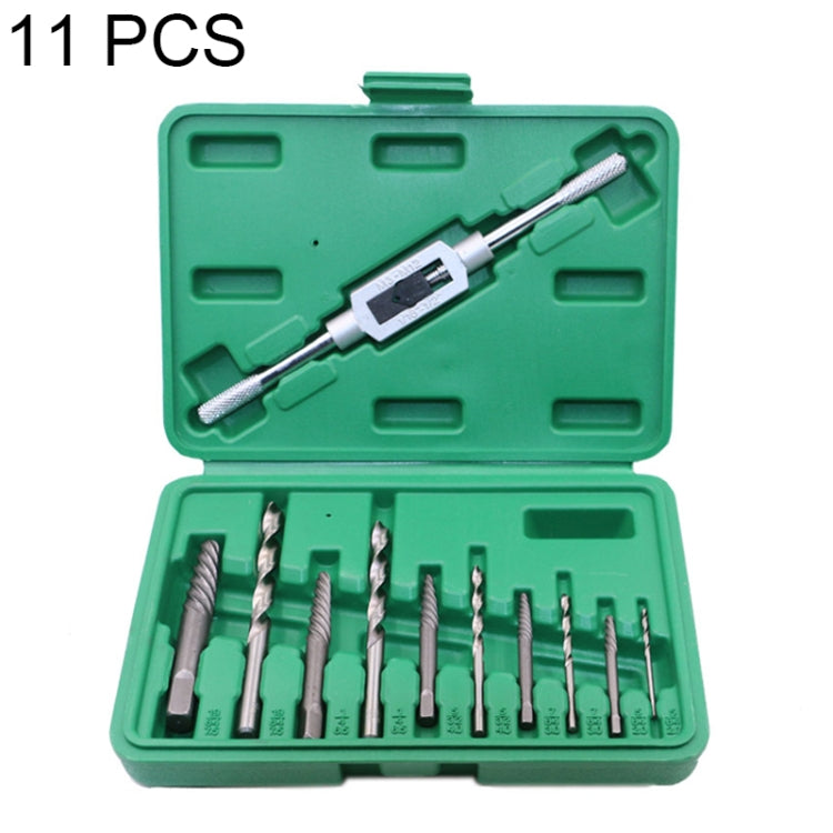 11 PCS High Hardness Machine Repair Broken Head Screw Extractor, Size: 2-10mm