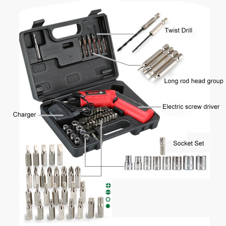4.8V Outdoor Portable Multi-function Electric Screwdriver Set, US Plug