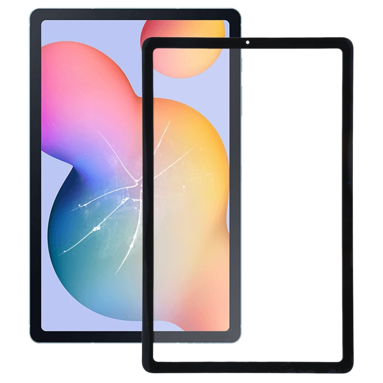 For Samsung Galaxy Tab S6 Lite SM-P610/P615  Front Screen Outer Glass Lens (Black)
