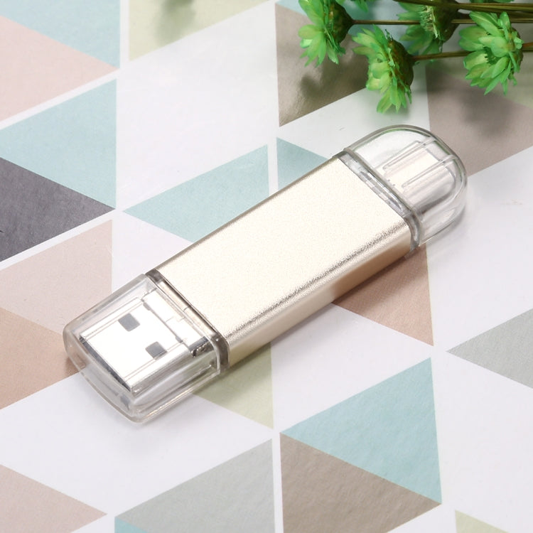 64GB 3 in 1 USB-C / Type-C + USB 2.0 + OTG Flash Disk, For Type-C Smartphones & PC Computer