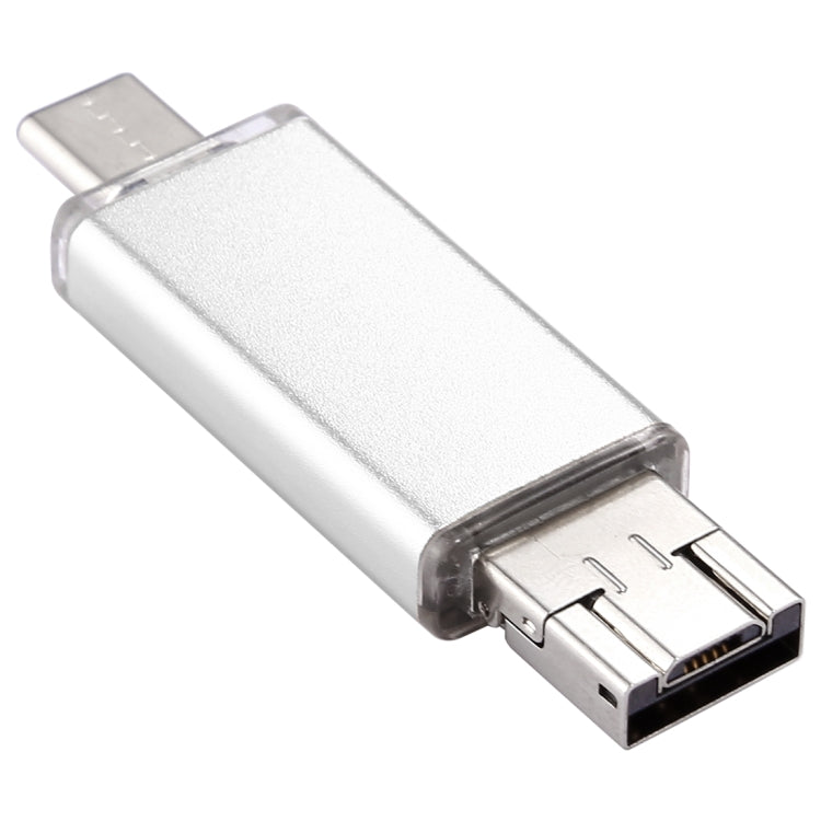 128GB 3 in 1 USB-C / Type-C + USB 2.0 + OTG Flash Disk, For Type-C Smartphones & PC Computer